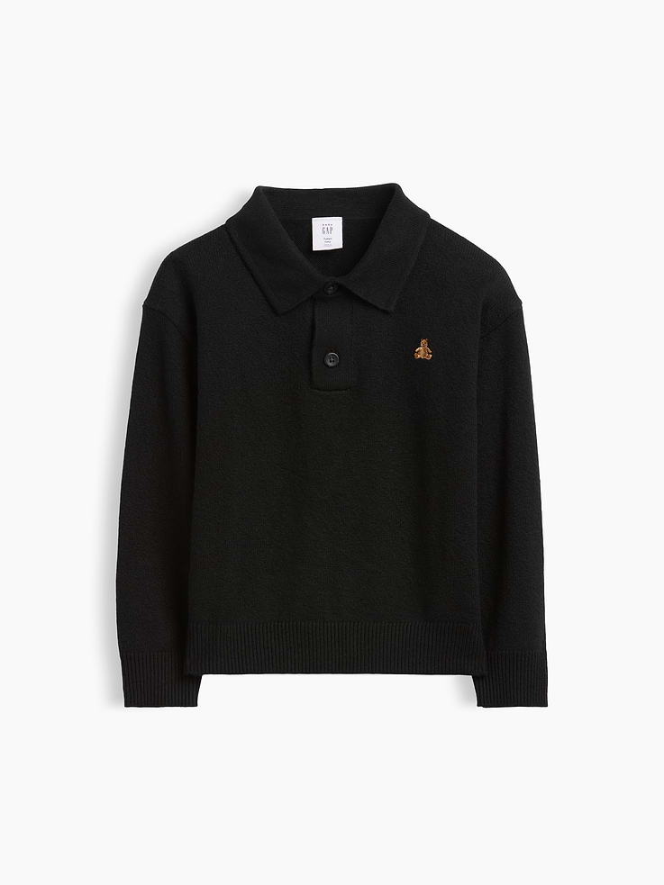 Image 2 of 4, Baby & Toddler CashSoft Polo Sweater