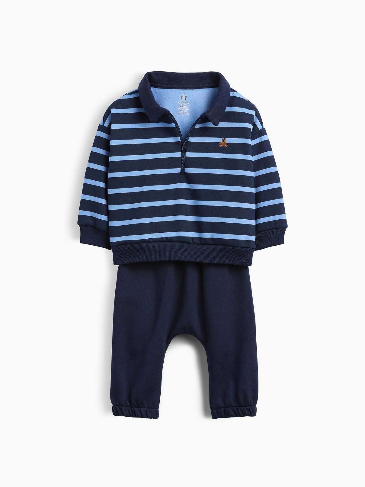 Baby VintageSoft Quarter-Zip Polo Sweat Set