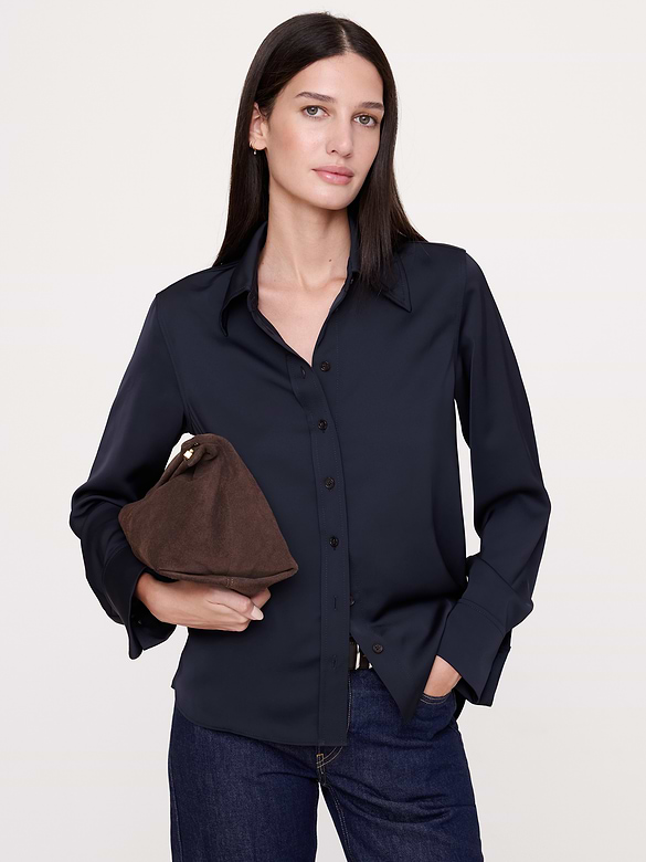 Relaxed Crepe Shirt