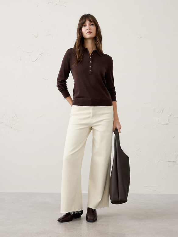 Merino Wool Sweater Polo