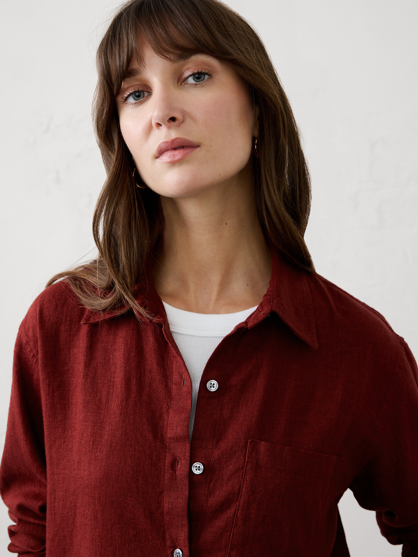 Image 3 of 4, Perfect Linen-Blend Shirt