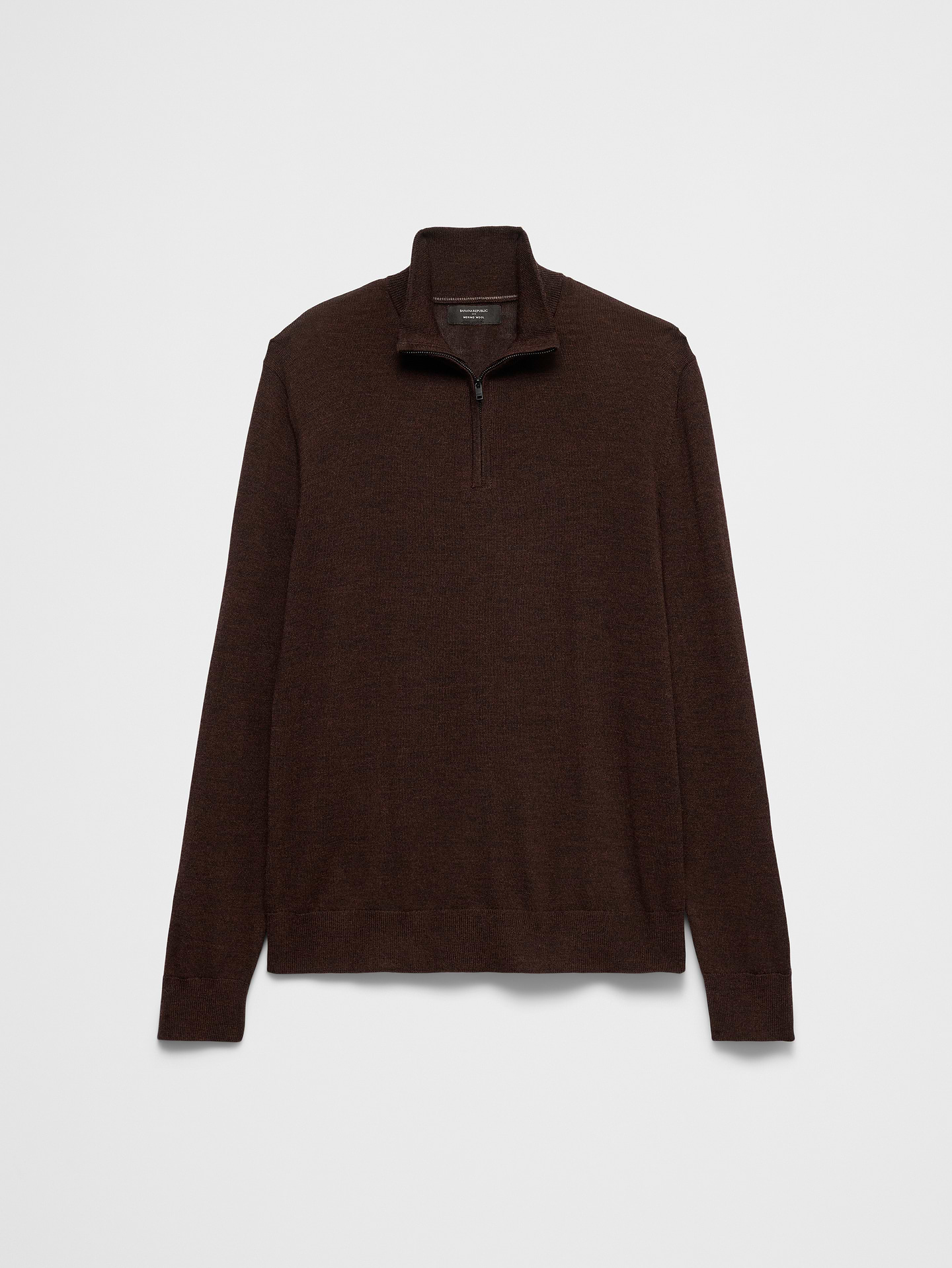 Image 4 of 7, Merino Wool Quarter-Zip Sweater