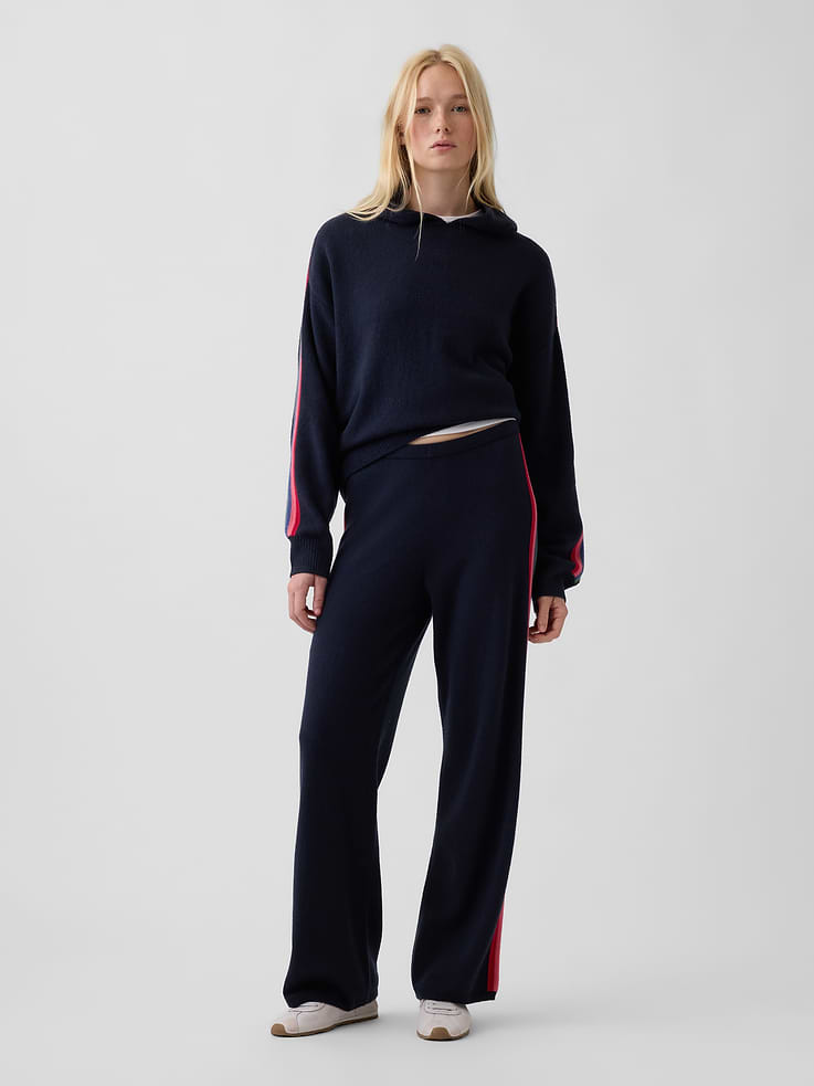 Image 1 of 7, Supersoft knit sweater pants. In a pull-on, loose fit., Elasticized waist., Ribbed hem., Explore the Gap Gift Shop ., Product #1185706