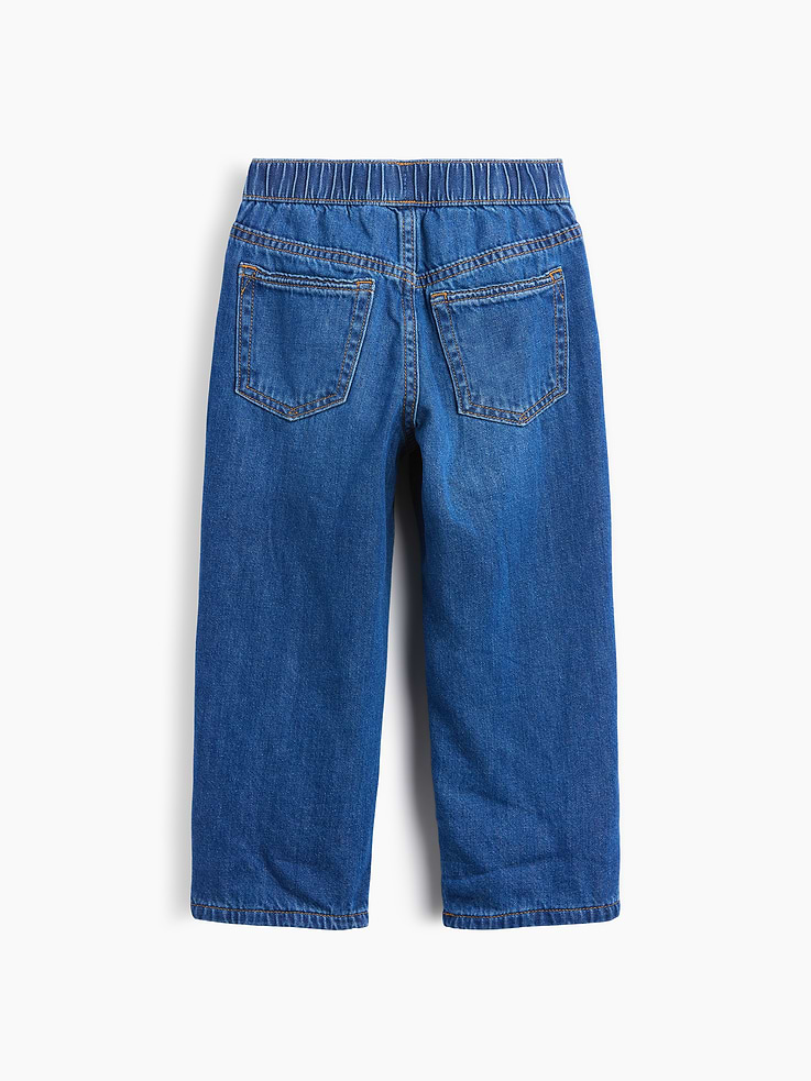 Image 3 of 5, Baby & Toddler Cozy-Lined Baggy Jeans