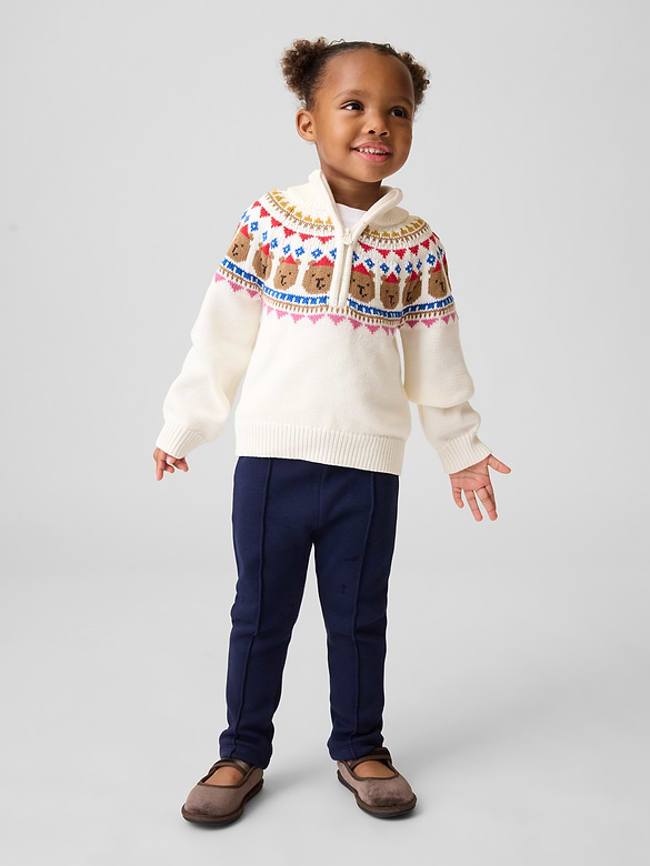 Baby & Toddler Sherpa-Lined Pintuck Leggings