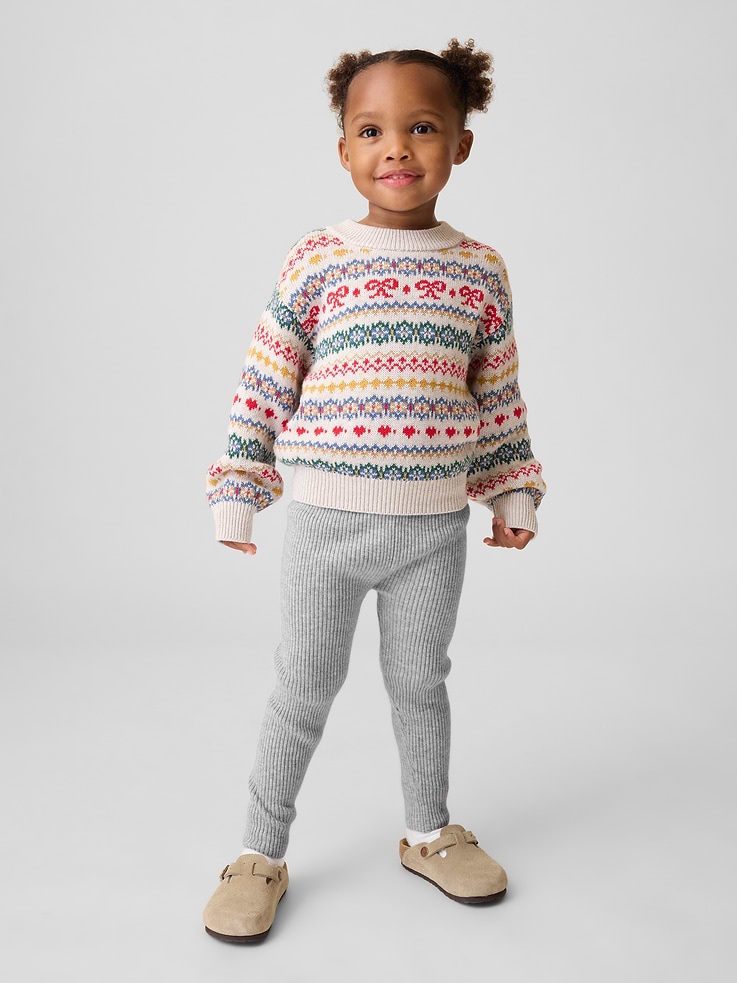 Image 3 de 3, Legging en tricot côtelé Effet cachemire pour Bébé et Tout-petit