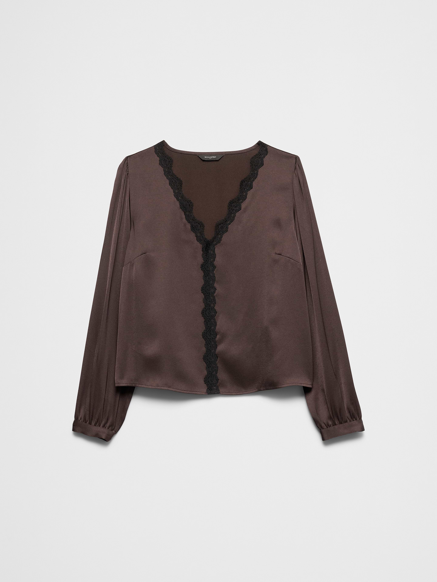 Image 4 of 5, Romantic Lace-Placket Blouse