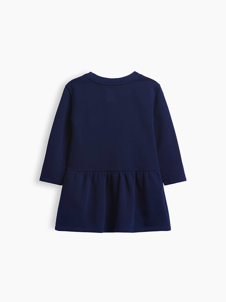 Image 2 of 2, Baby & Toddler Bow Sweatshirt Dress