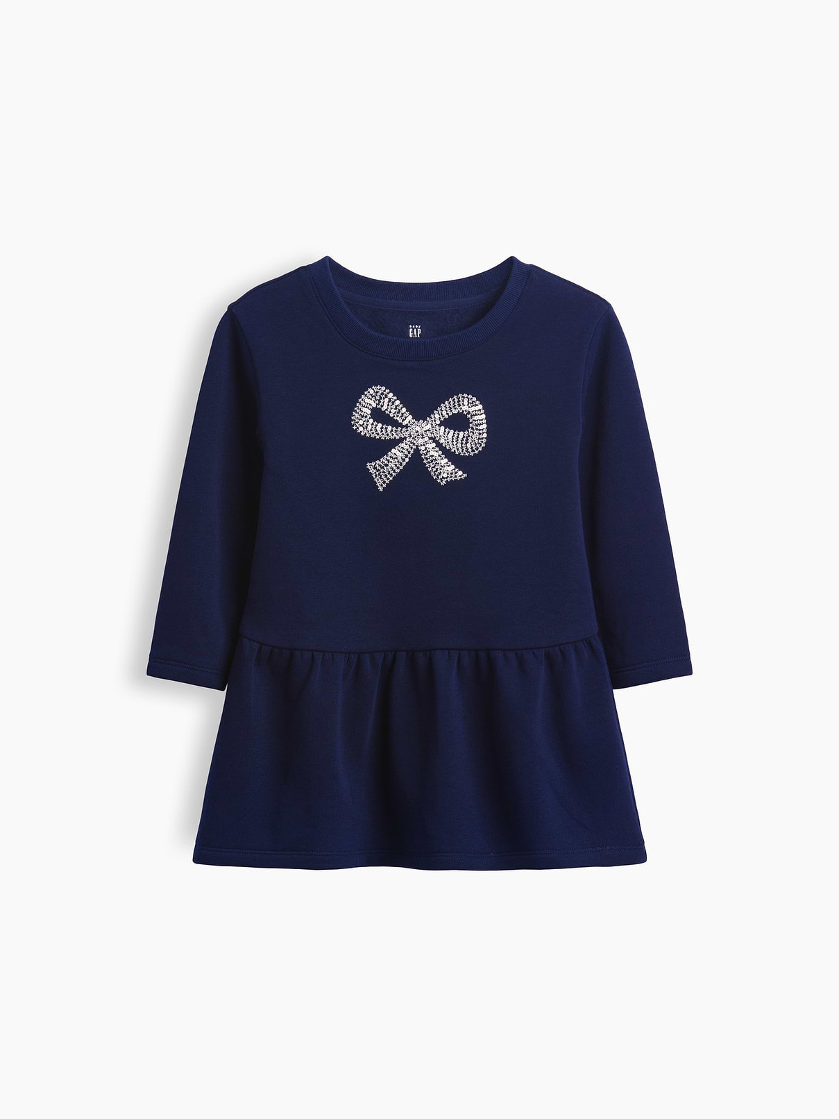 Baby & Toddler Bow Sweatshirt Dress
