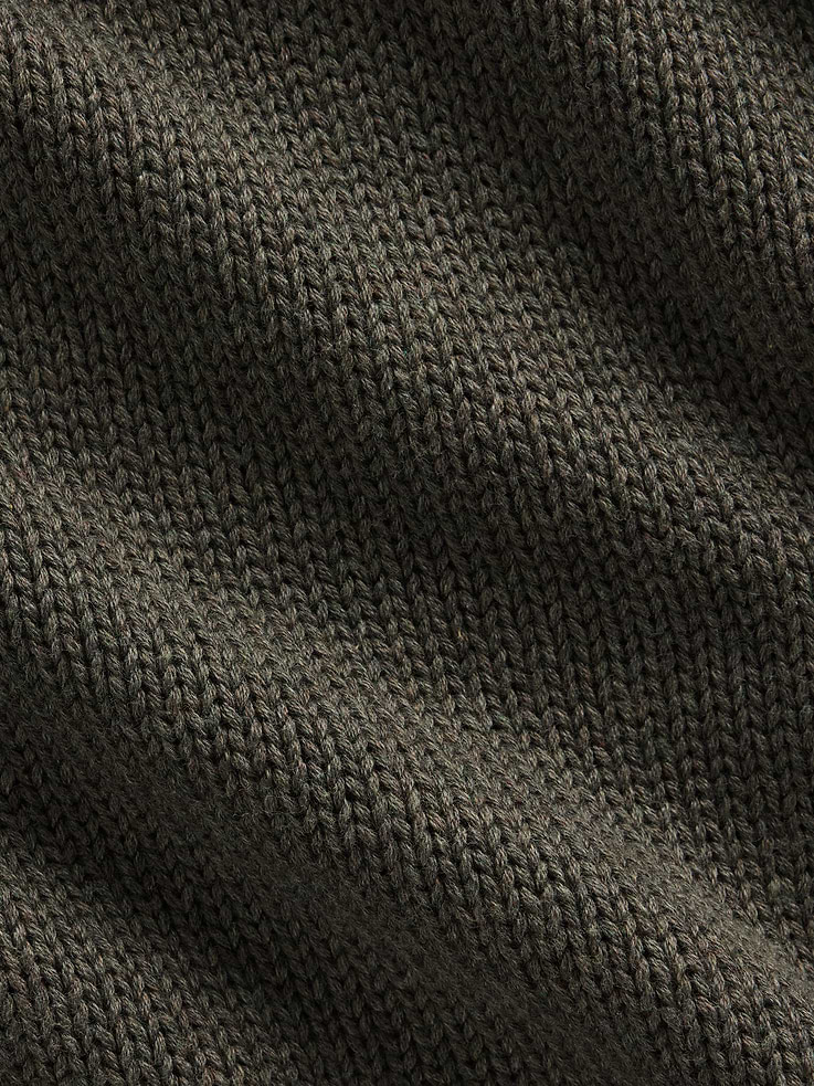 Image 4 of 5, 100% Cotton Oversized Mockneck Sweater
