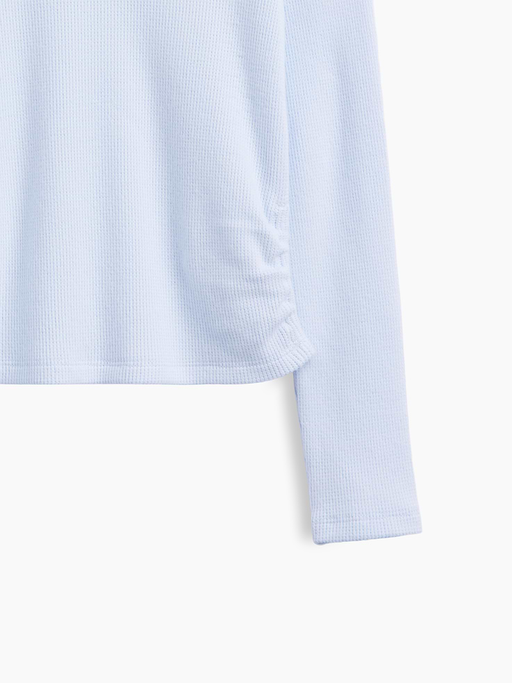 Image 4 of 4, Kids Ruched Waffle-Knit T-Shirt