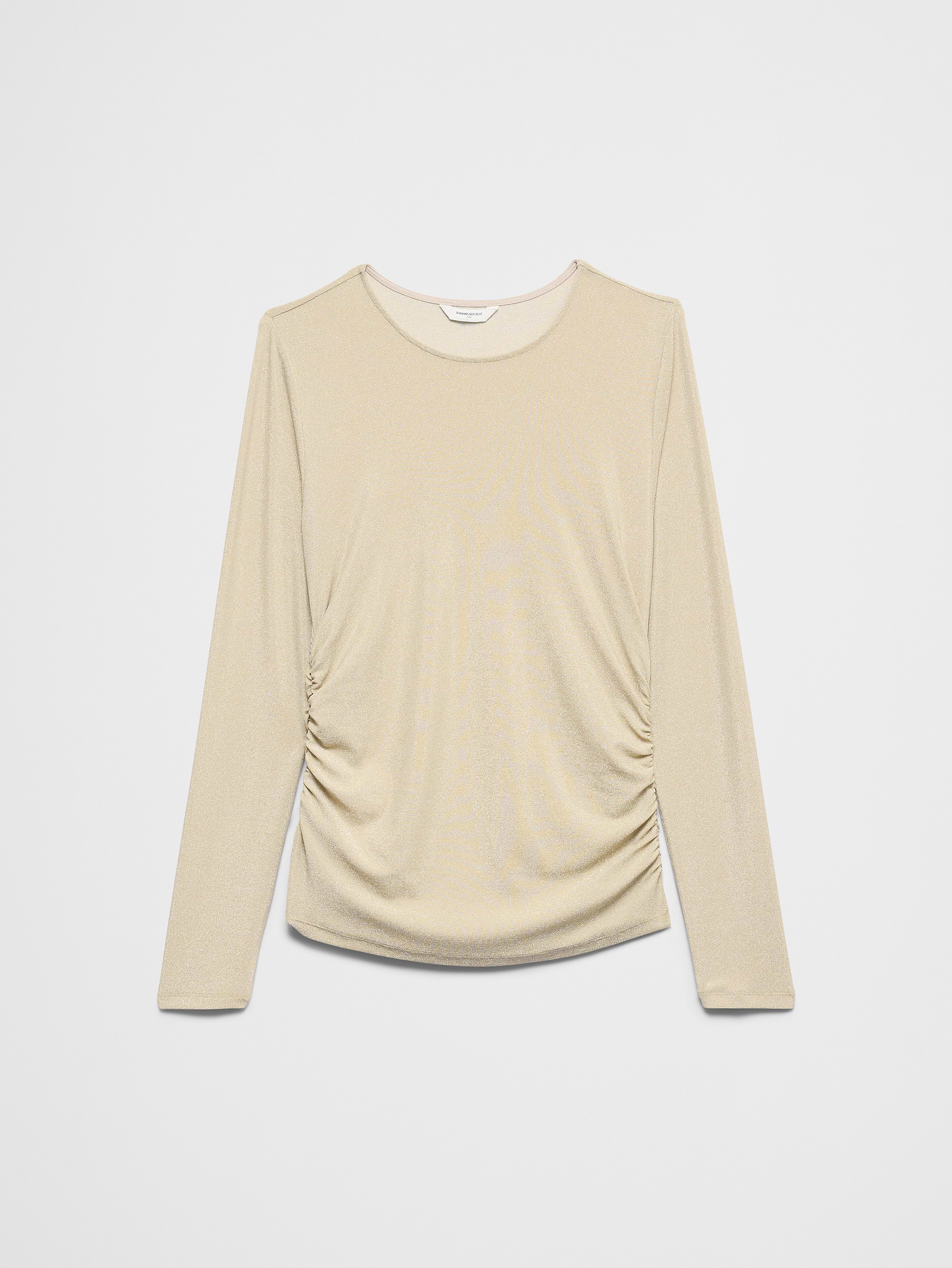 Image 4 of 4, Sparkle Side-Shirred Top