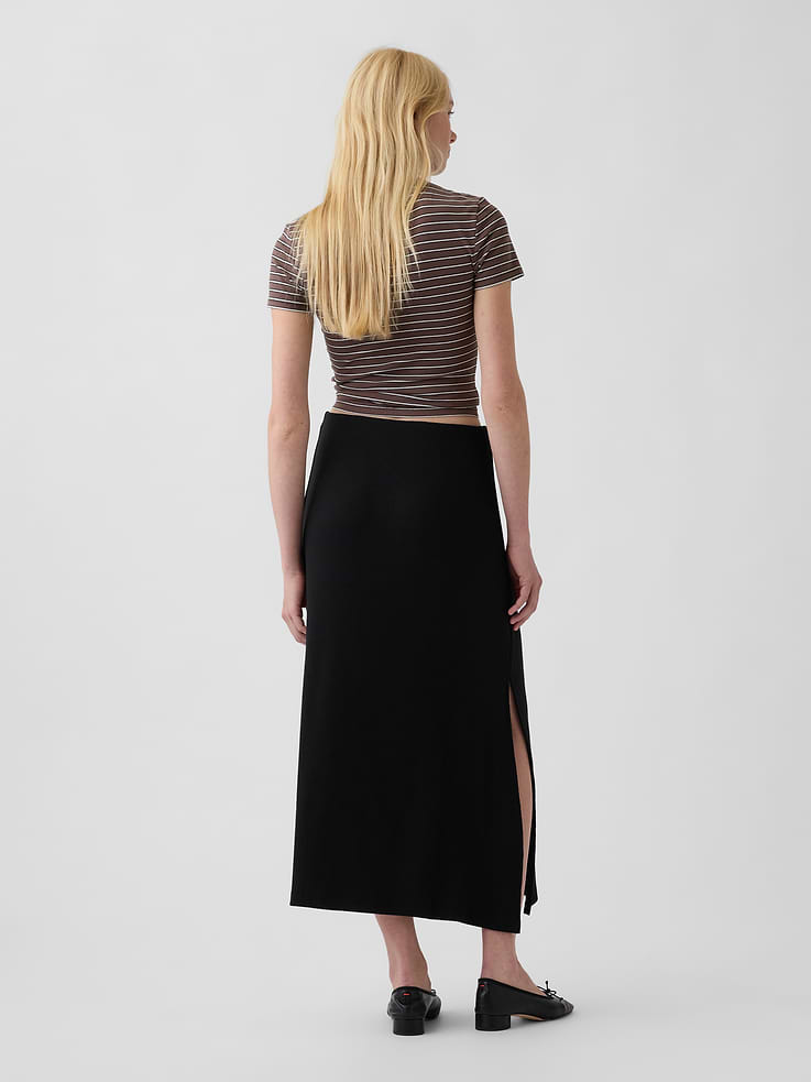Image 2 of 5, Modern Rib Easy Maxi Skirt