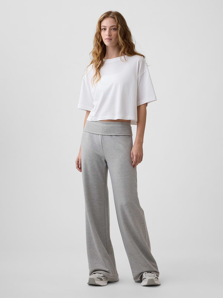 Image 1 of 5, Soft, comfy fleece., Elasticized foldover waist., This product was made in a factory that invests in gender equity and women’s empowerment through RISE. Learn more at, Product #1184663