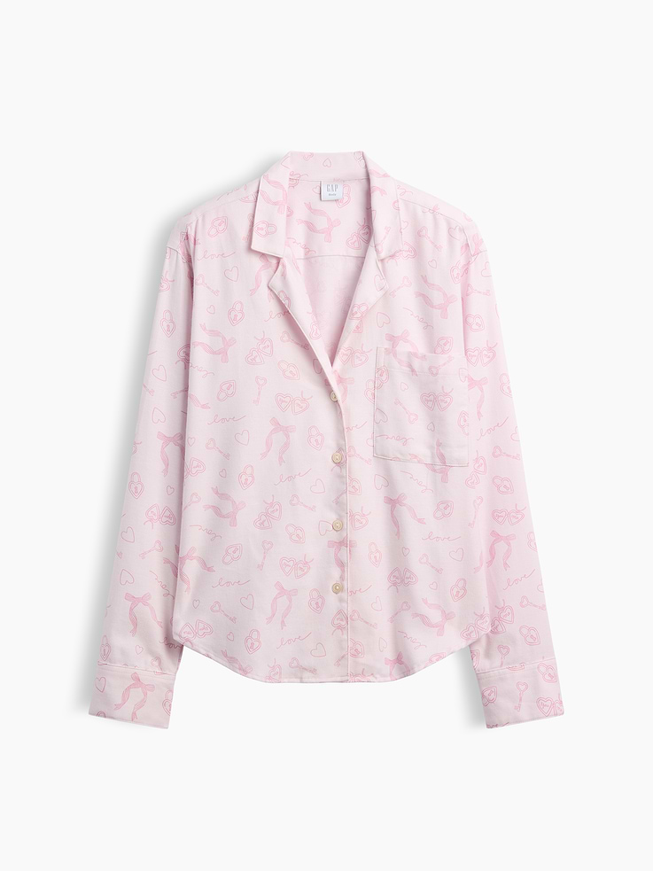 Image 4 of 4, Flannel PJ Shirt