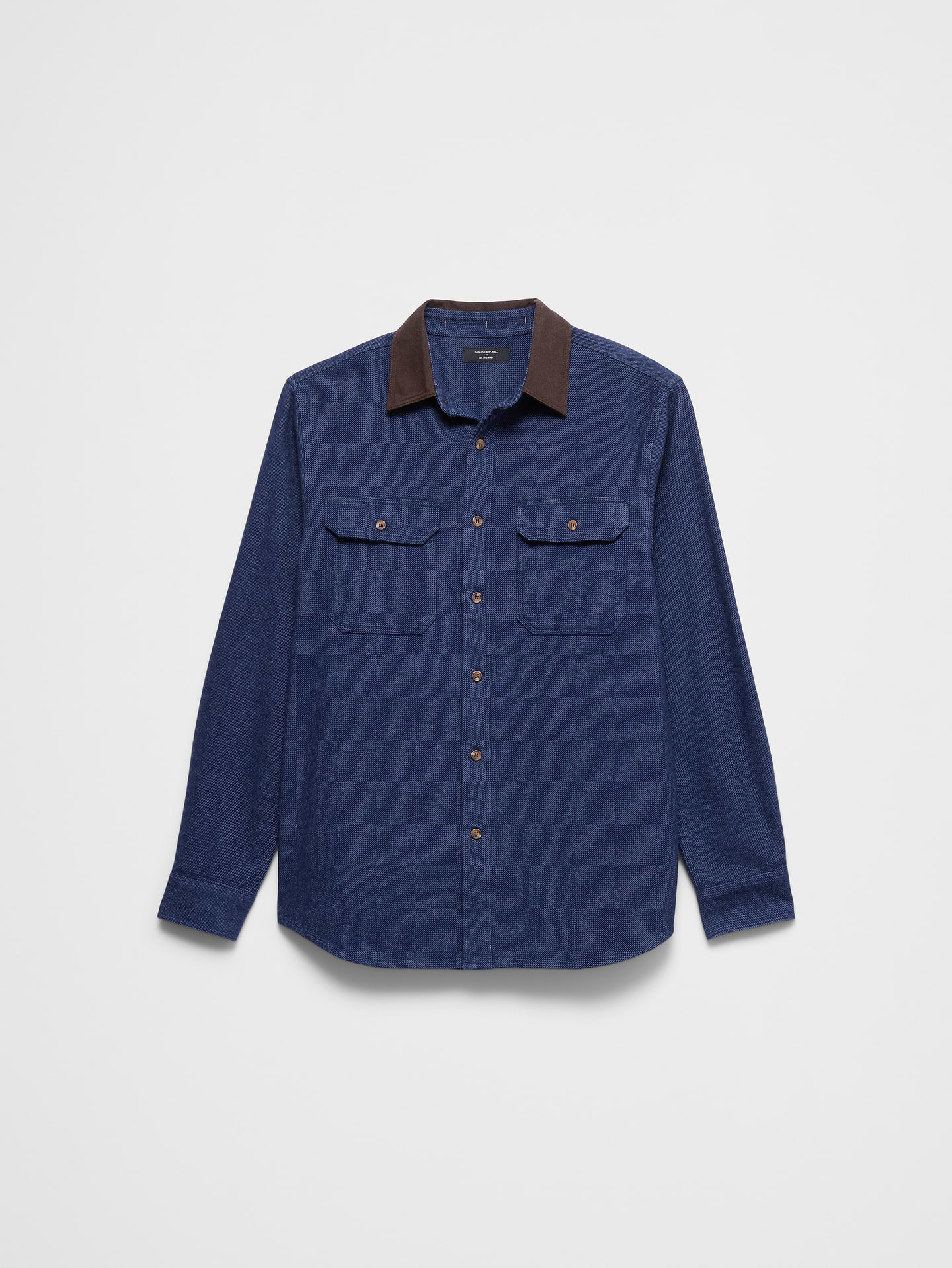 Image 4 of 4, Standard-Fit Heavyweight Flannel Shirt