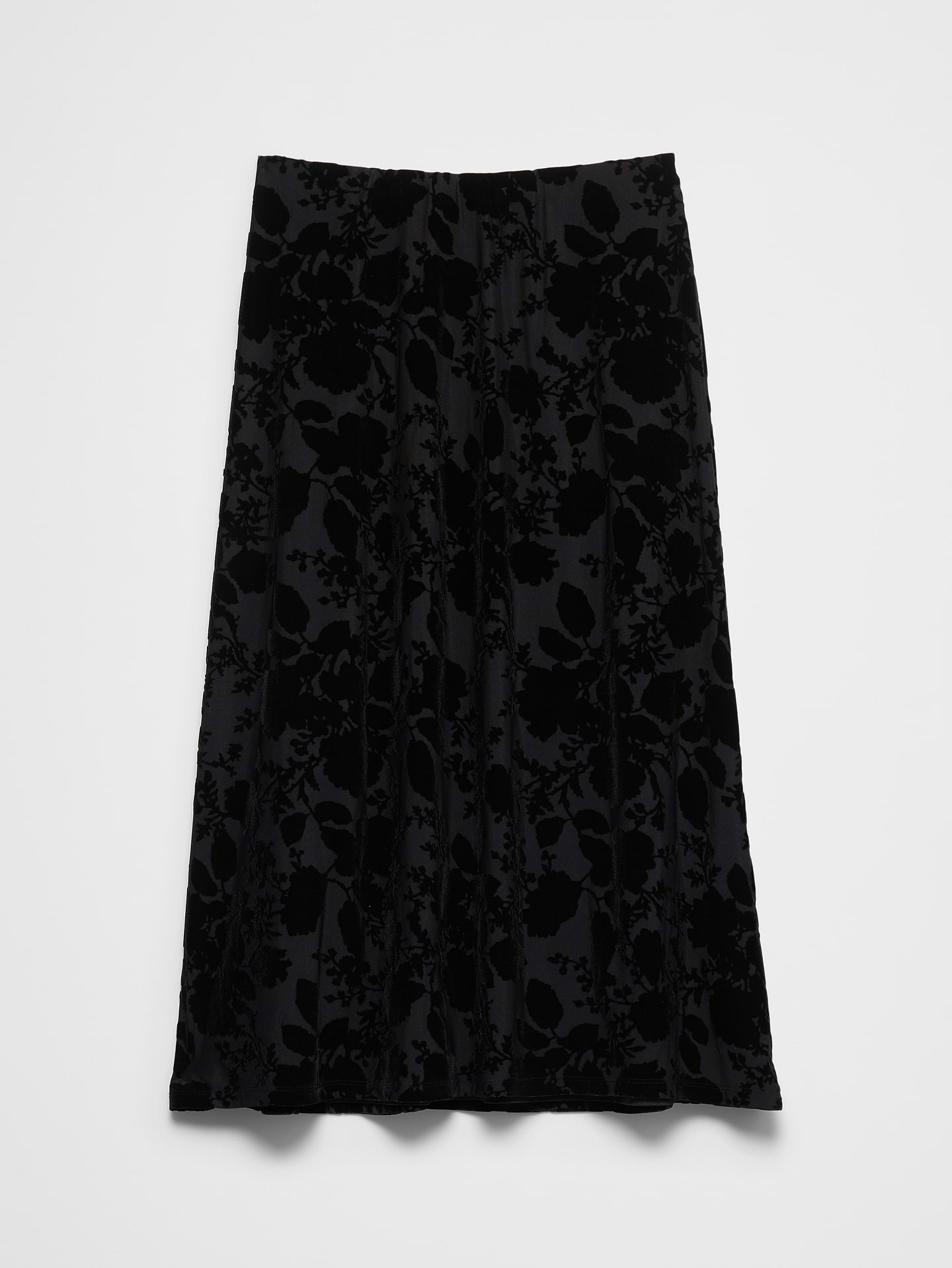 Image 4 of 5, Velvet Burnout Midi Skirt