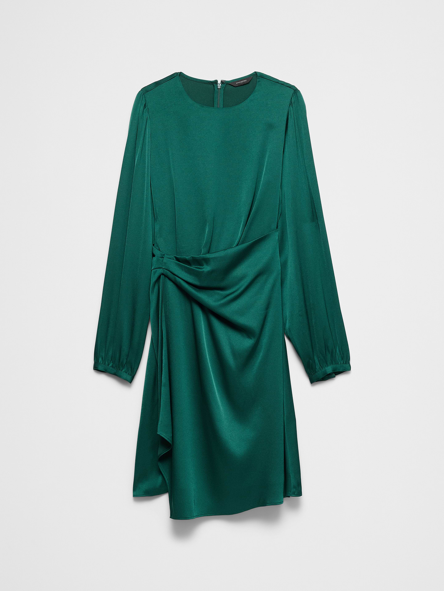 Image 4 of 4, Draped Asymmetrical Mini Dress