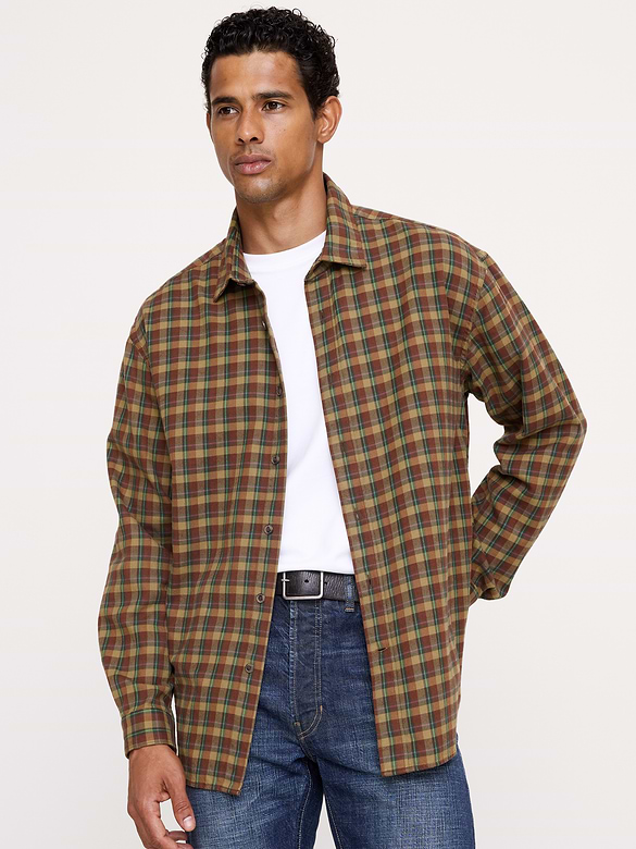 Lightweight Brushed Flannel Shirt