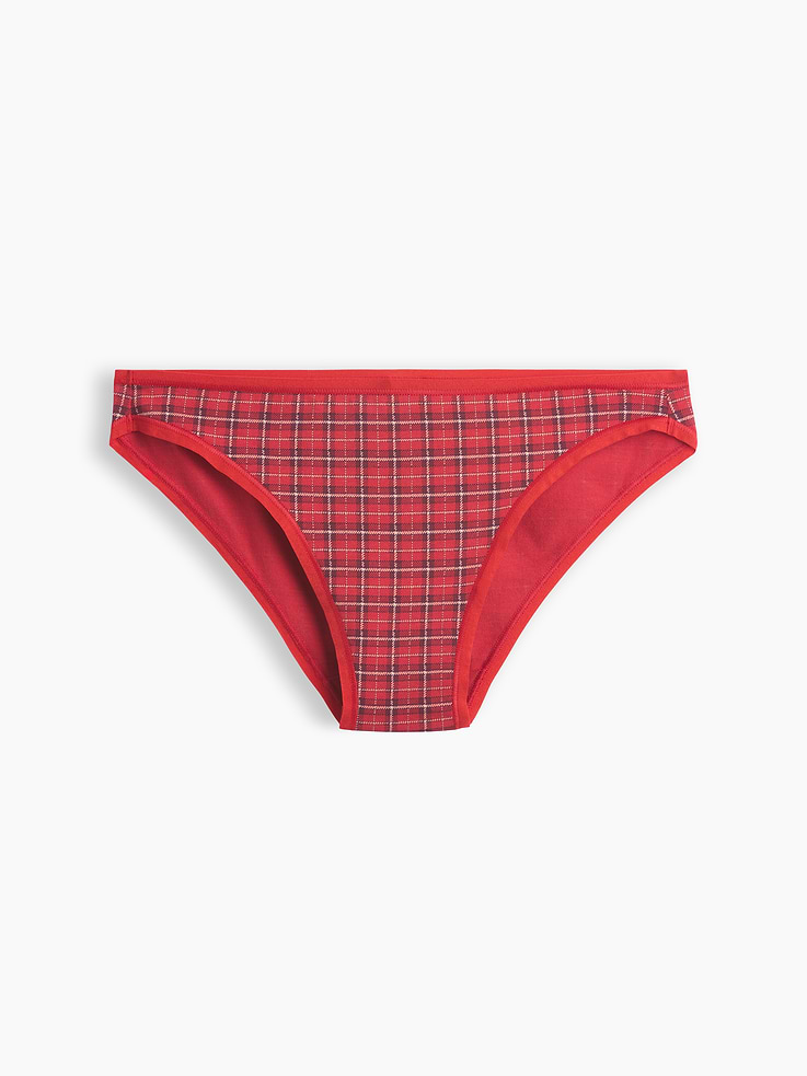 Image 1 of 3, A foundation of comfort — made exceptionally soft., Soft stretch cotton jersey cheeky bikini underwear., Elasticized waistband and leg openings., Certain styles have an allover print., Made with 92% organically grown cotton which is grown without the use of synthetic pesticides and fertilizers., Shop more SoftMade Organic Stretch Cotton ., Product #909120