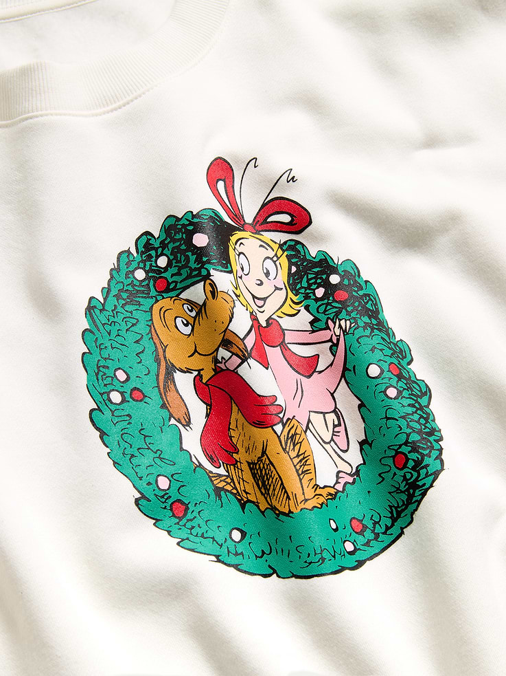 Image 3 de 3, Chandail en coton ouaté long et surdimensionné Grinch de Dr. Seuss™