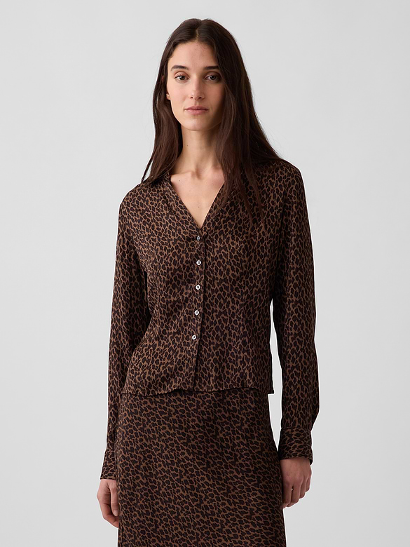Satin Fitted Shirt