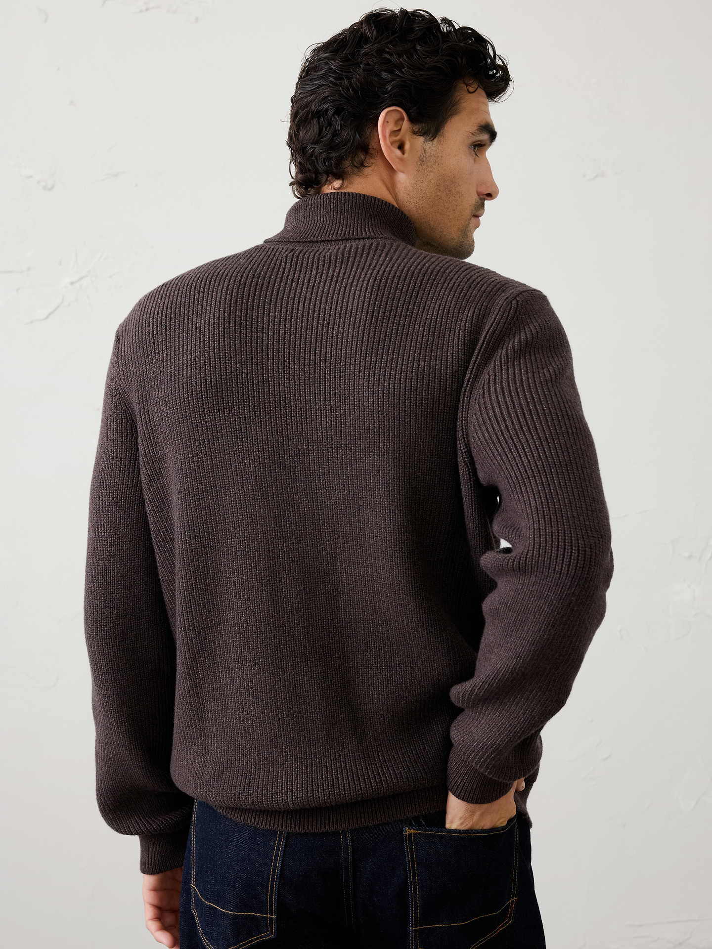 Image 2 of 3, Lofty Textured Turtleneck Sweater
