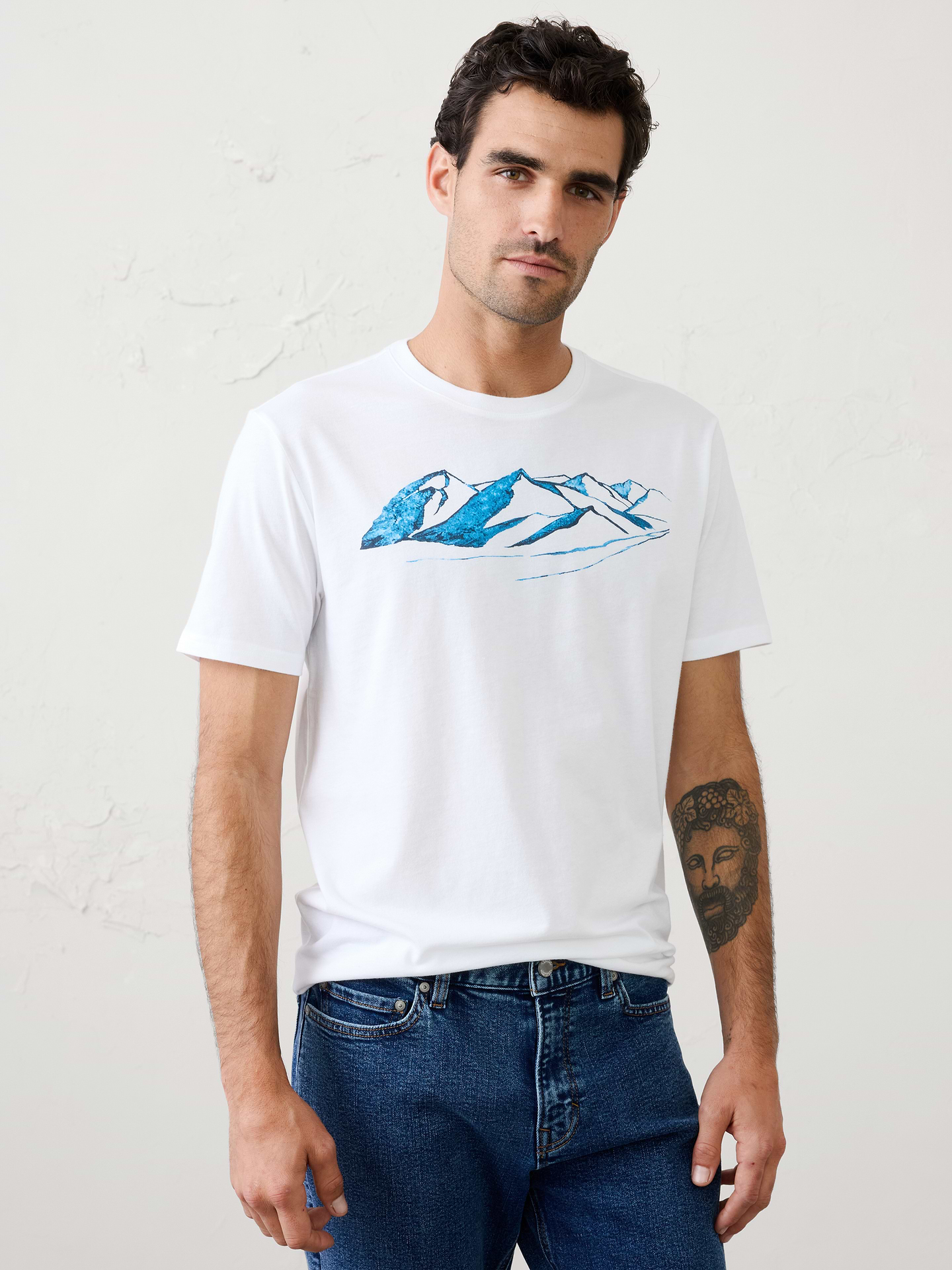 Image 1 of 8, Crew neck. Short sleeves., Made exclusively for Banana Republic Factory., Product #1181252