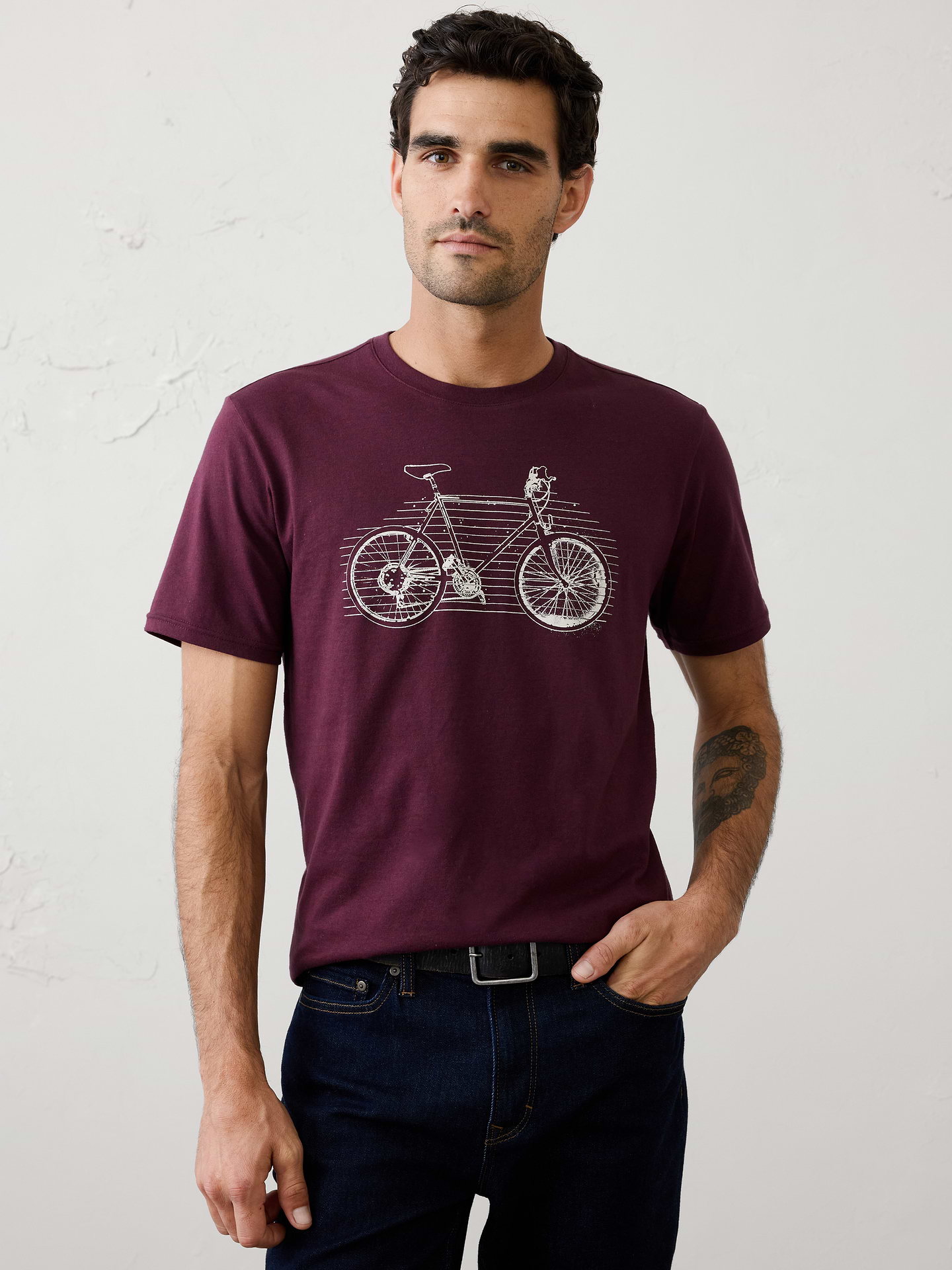 Image 1 of 8, Crew neck. Short sleeves., Made exclusively for Banana Republic Factory., Product #1181285