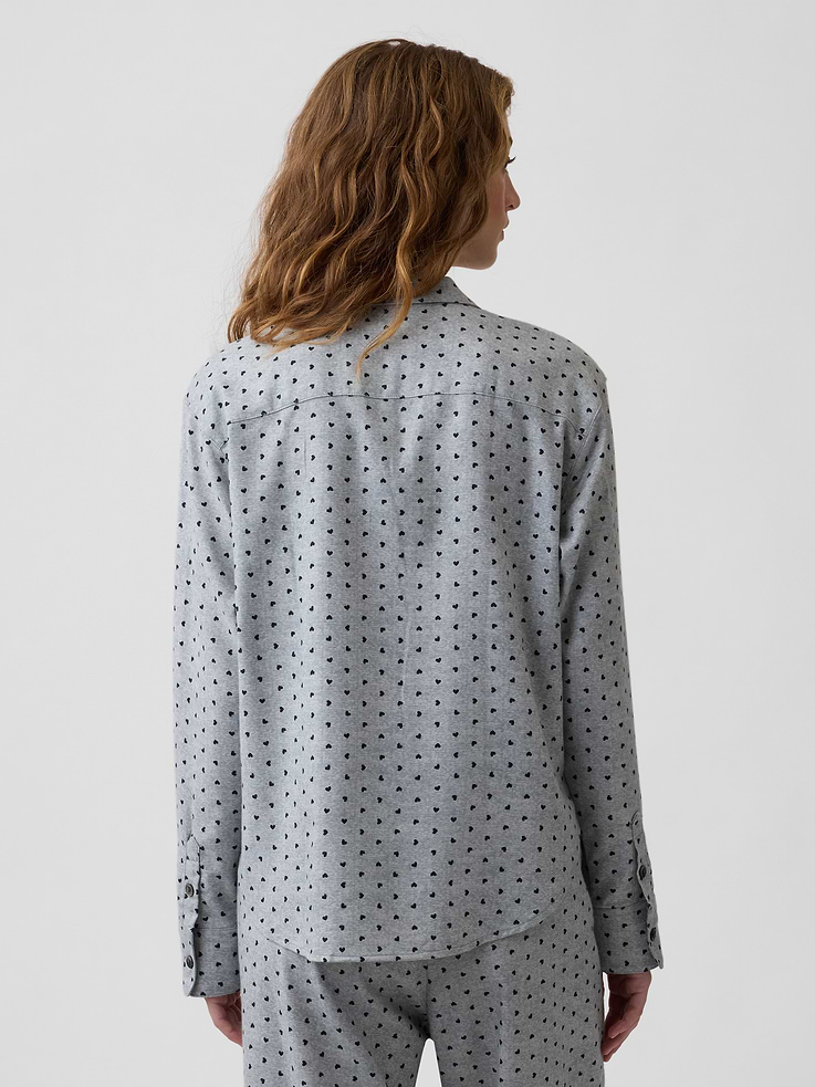 Image 2 of 4, Flannel PJ Shirt