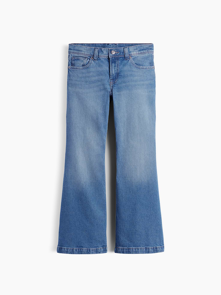 Image 2 of 6, Kids Low Rise Relaxed Flare Jeans