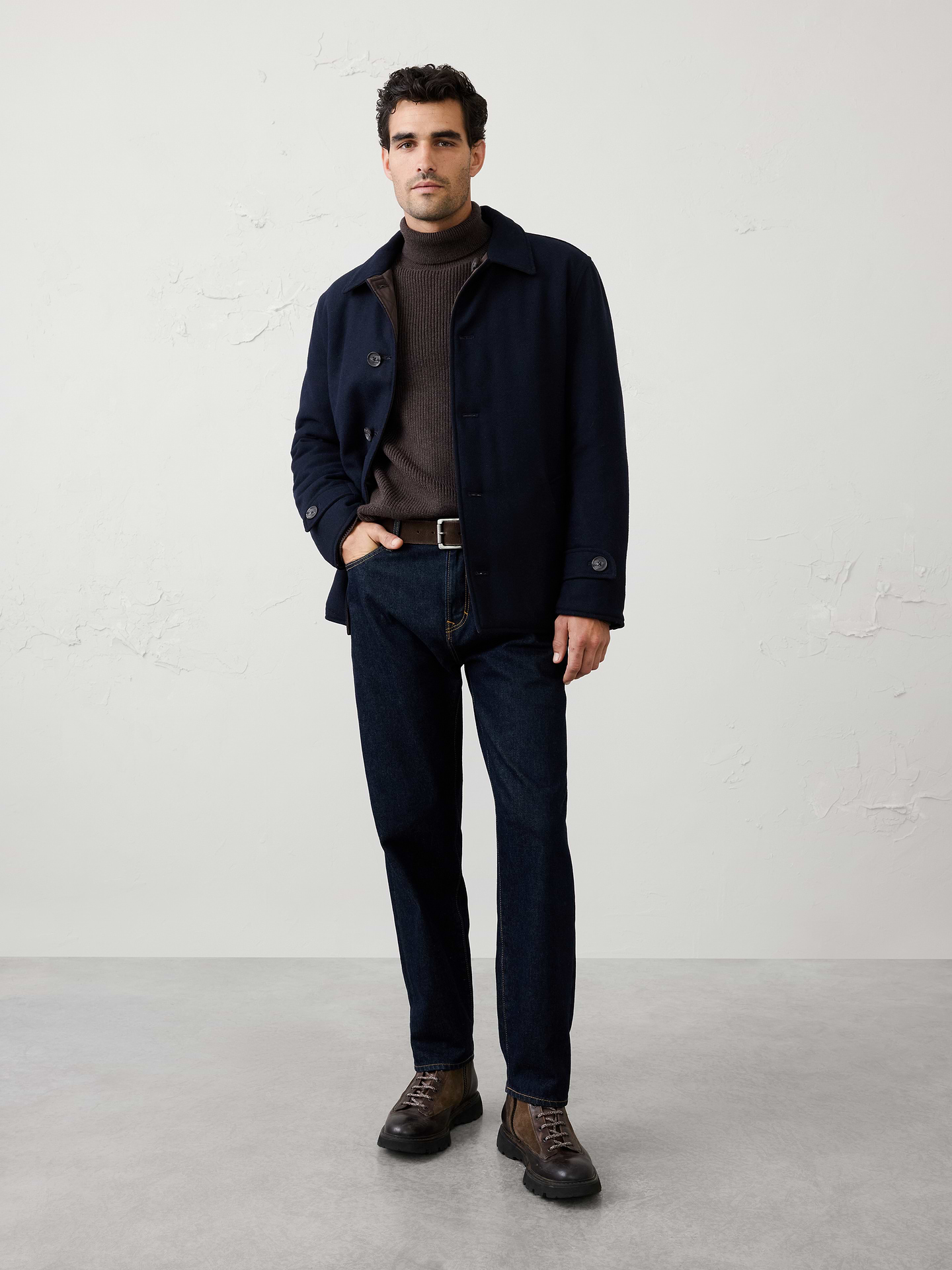 Image 3 of 3, Lofty Textured Turtleneck Sweater