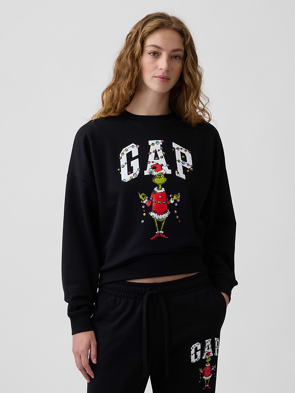 Oversized Wedge Crewneck Sweatshirt