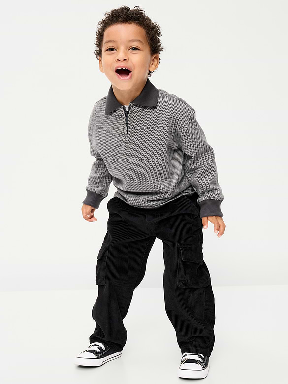 Baggy Corduroy Cargo Pants for Toddler Boys