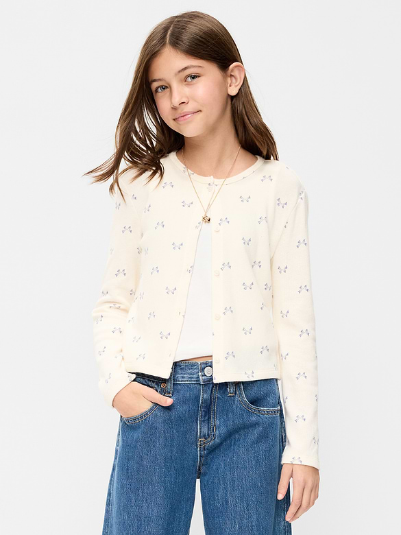 Cardigan à motif pour fille