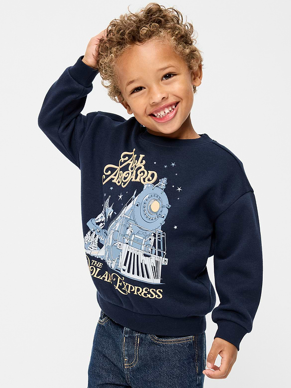The Polar Express™ Oversized Unisex Graphic Sweatshirt for Toddler