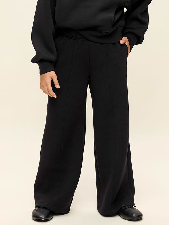 High-Waisted Bounce Fleece Wide-Leg Sweatpants for Girls