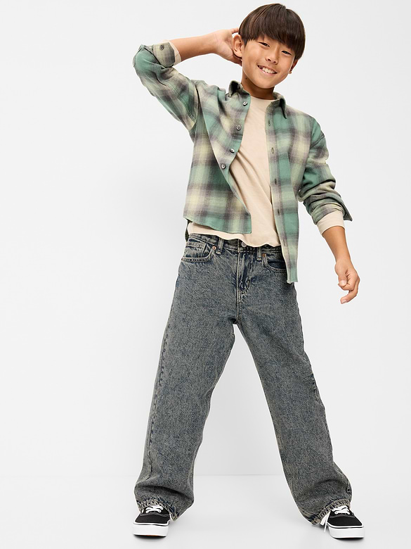 Baggy Non-Stretch Jeans for Boys