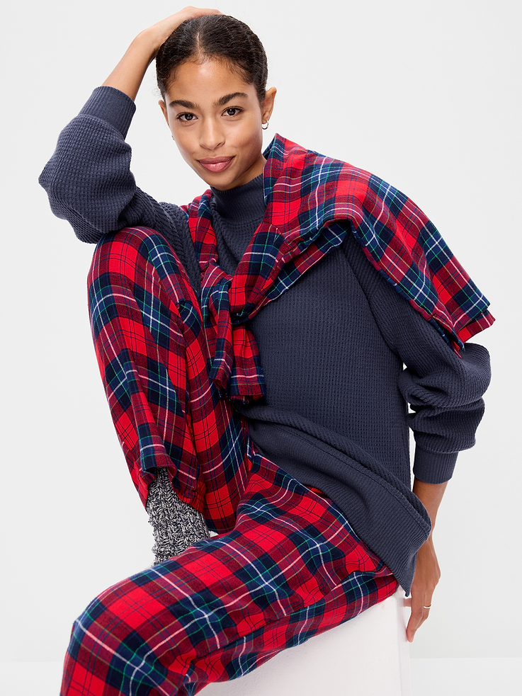 Image 3 of 9, Oversized Mock-Neck Long-Sleeve Top