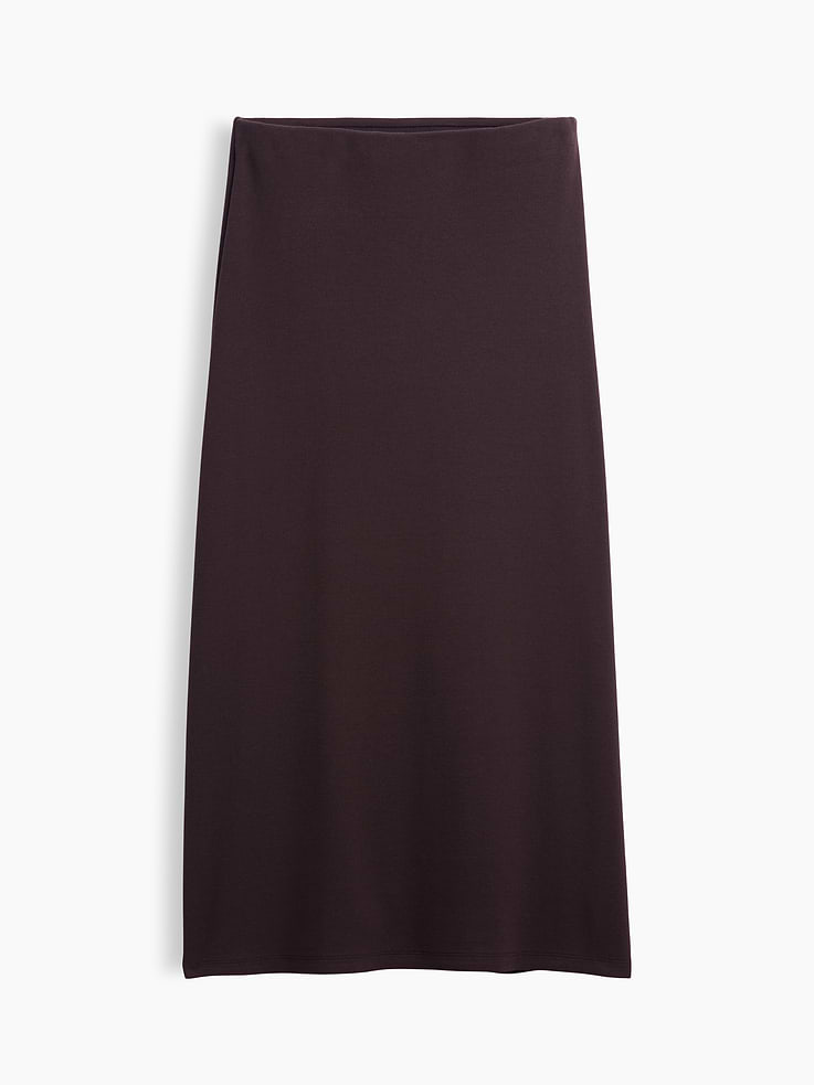 Image 5 of 5, Modern Rib Easy Maxi Skirt