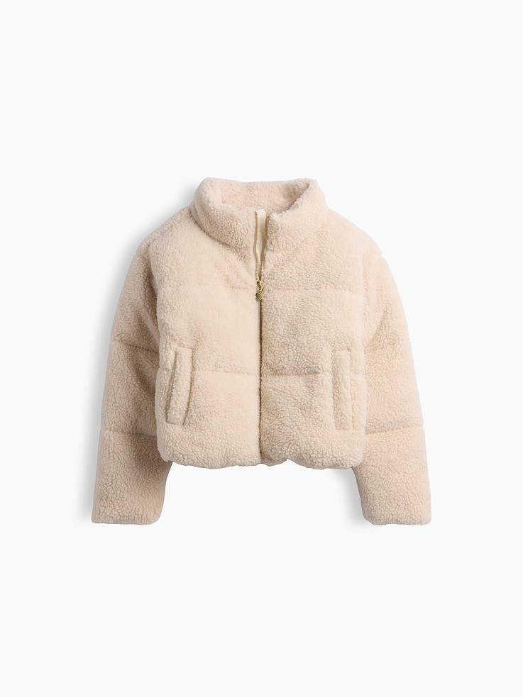 Image 2 of 5, Kids Recycled Mockneck Puffer Jacket