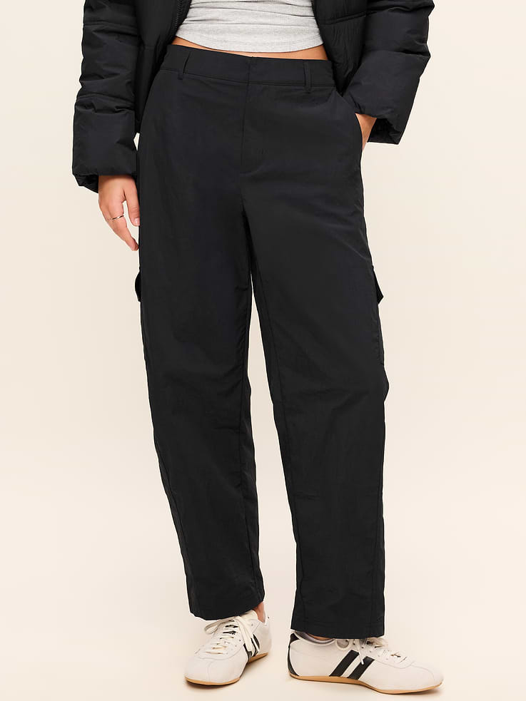 Image 1 of 7, elastic waistband, belt loops, diagonal front pockets, back welt pocket, side cargo pocket, Product #903715