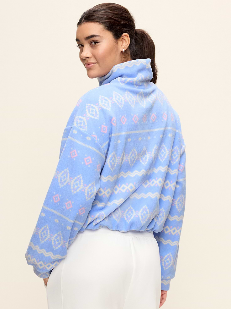 Image 7 of 10, Performance Fleece Bubble-Hem Popover