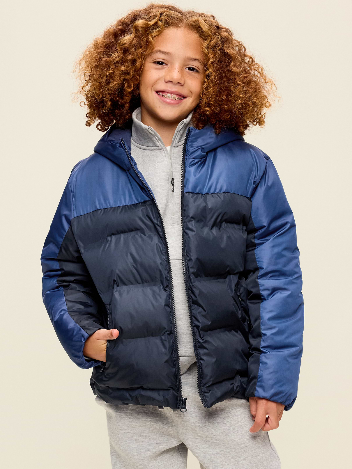 Water-Resistant Puffer Jacket for Boys