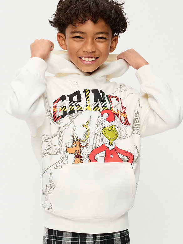Dr. Seuss™ Grinch Gender-Neutral Oversized Pullover Hoodie for Kids