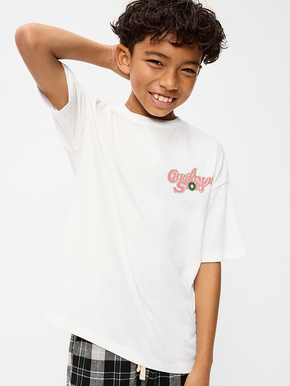A Christmas Story™ Oversized Gender-Neutral Graphic T-Shirt for Kids