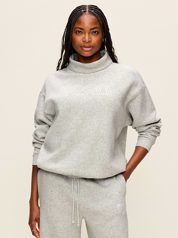 Baseline Fleece Mock-Neck Sweater