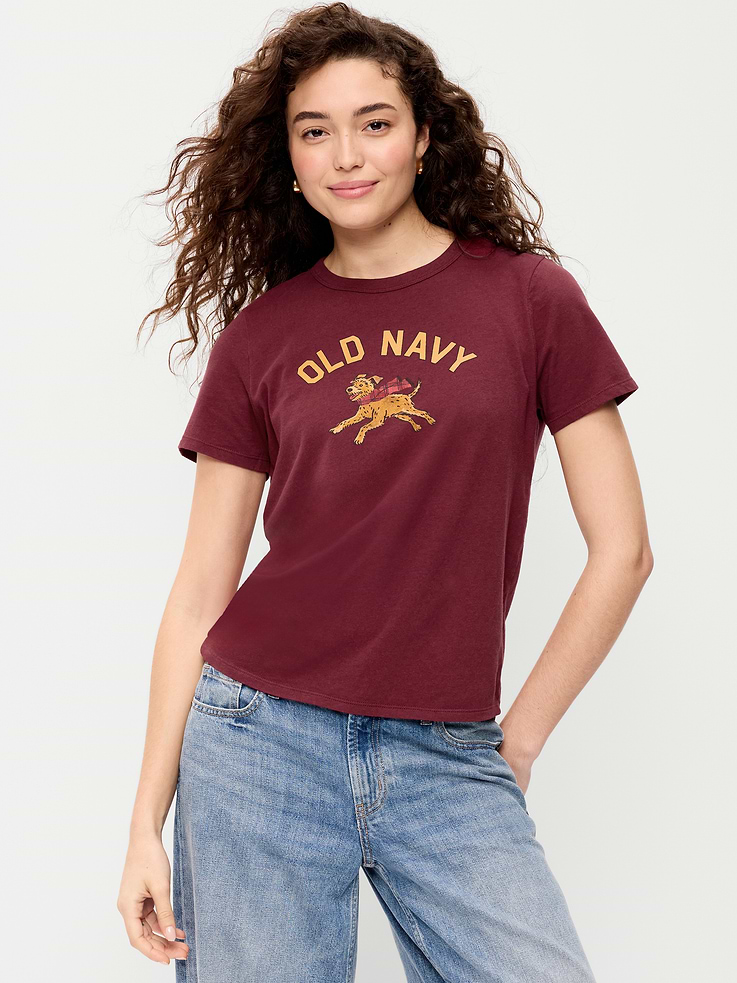 Image 1 of 9, Our EveryWear T-shirts are super-soft, with a comfortable, relaxed fit. Wear 'em with everything., rib-knit crew neck, short sleeves, Product #916025