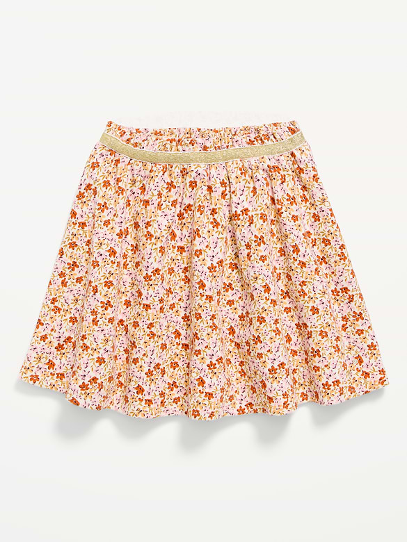Jupe-short à plis en velours côtelé pour toute-petite