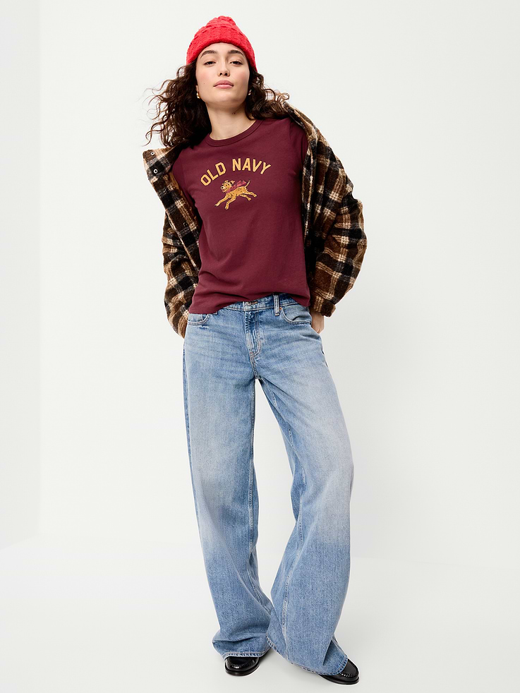 Image 3 of 9, EveryWear Crew-Neck Graphic T-Shirt